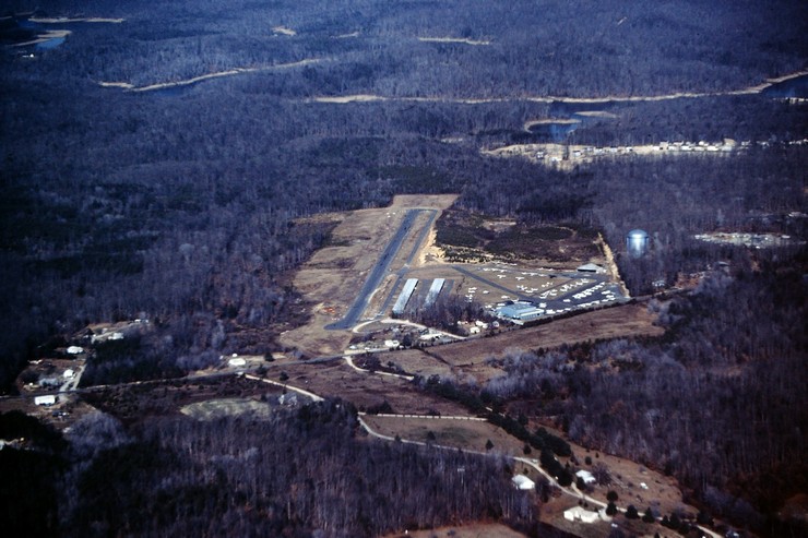 Aerial image of the airport