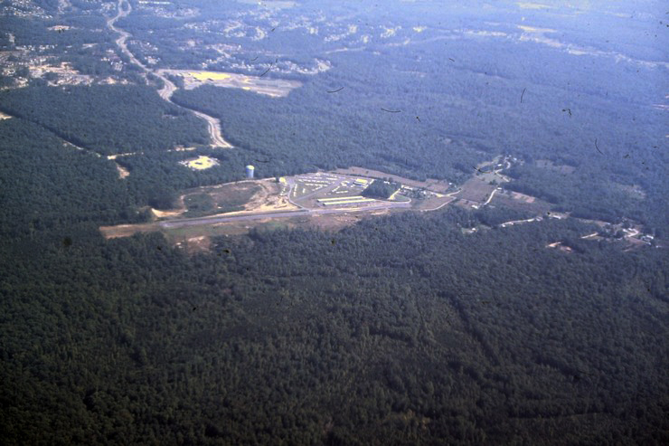 Aerial image of the airport